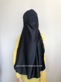 Black niqab burqa veil