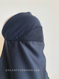 Black niqab burqa veil