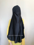 Black niqab burqa veil