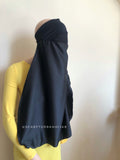 Black niqab burqa veil