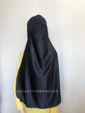 Black niqab burqa veil