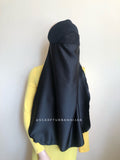 Black niqab burqa veil