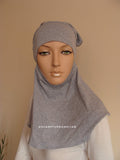 Gray melange Under hijab transformer to niqab