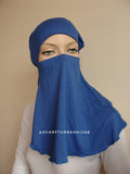 Blue jeans Under hijab transformer to niqab , Hijab cover, Underscarf,Hijab cap, Muslim clothing