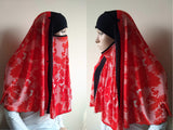 Red and black Transformer hijab niqab