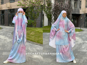 Exclusive print thai dhai Khimar niqab transformer