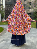 Floral franch khimar with stylish print