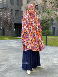 Floral franch khimar with stylish print