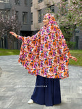 Floral franch khimar with stylish print