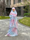 Exclusive print thai dhai Khimar niqab transformer